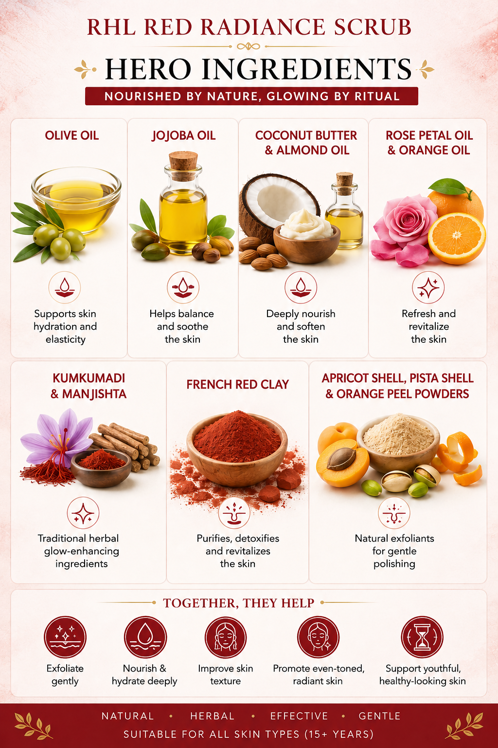 Red Radiant Glow scrub